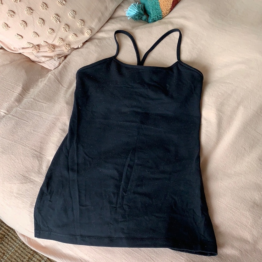 Lululemon - Size 6 - Power Y Tank - Black